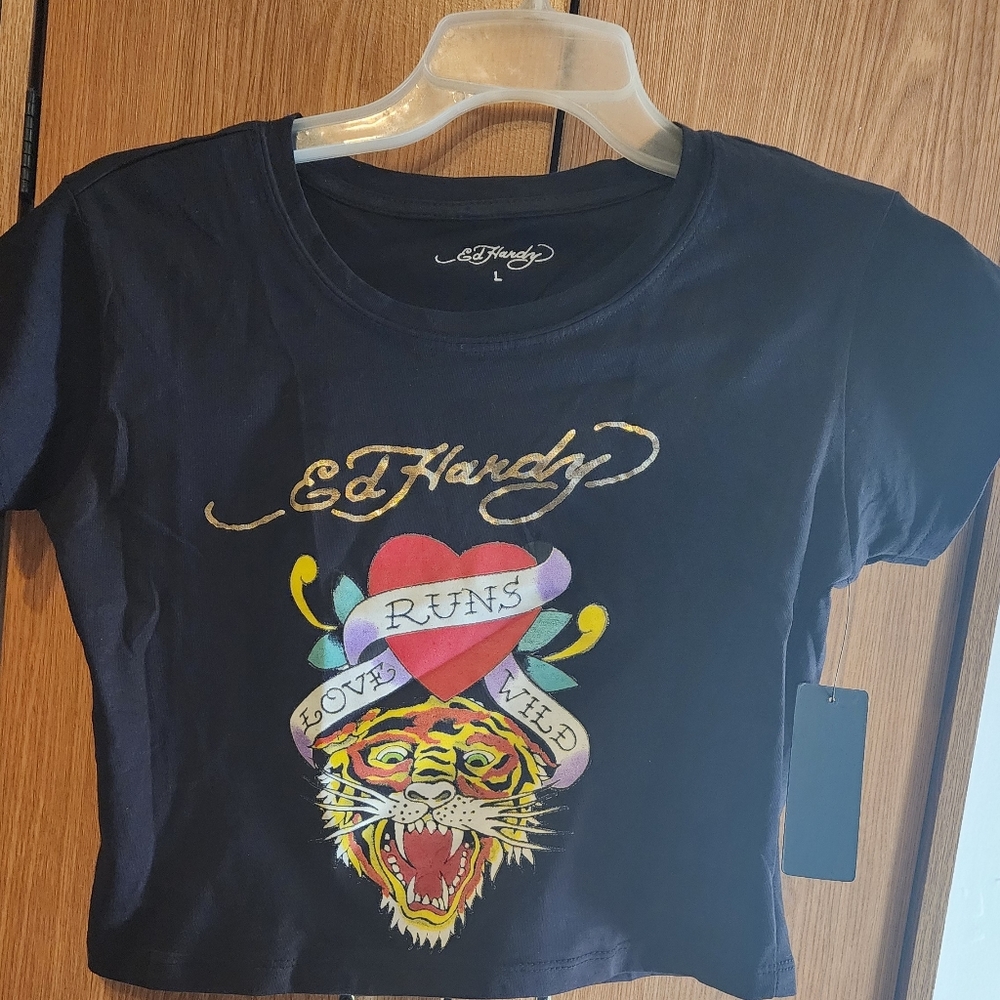 Ed Hardy Tiger Baby Crop Top